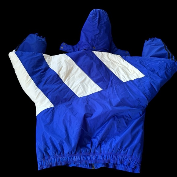 Vintage 90s Adidas Big Logo Puffer Jacker Men Size Medium - Picture 4 of 6